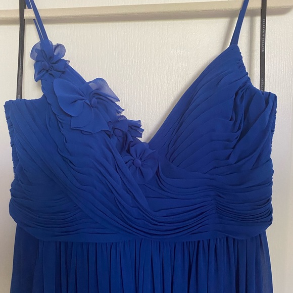 Prom dress Watters bridesmaid dress, Full Length Dress, Cobalt Blue Size 12 Used - Picture 3 of 9